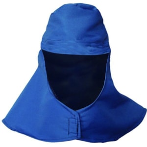 Touca Soldador Em Brim Azul Com Velcro