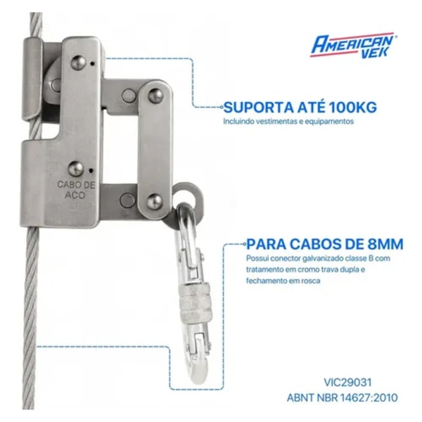 Trava Quedas Para de Cabo Aço 8mm Vic29031-1d597533-6631-4af5-ae80-3f3474e3d63b
